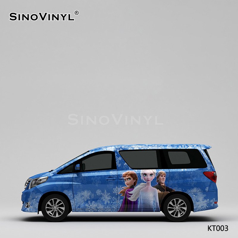 KT003 Frozen Pattern Car Film Printing Customization Sticker Vinyl
