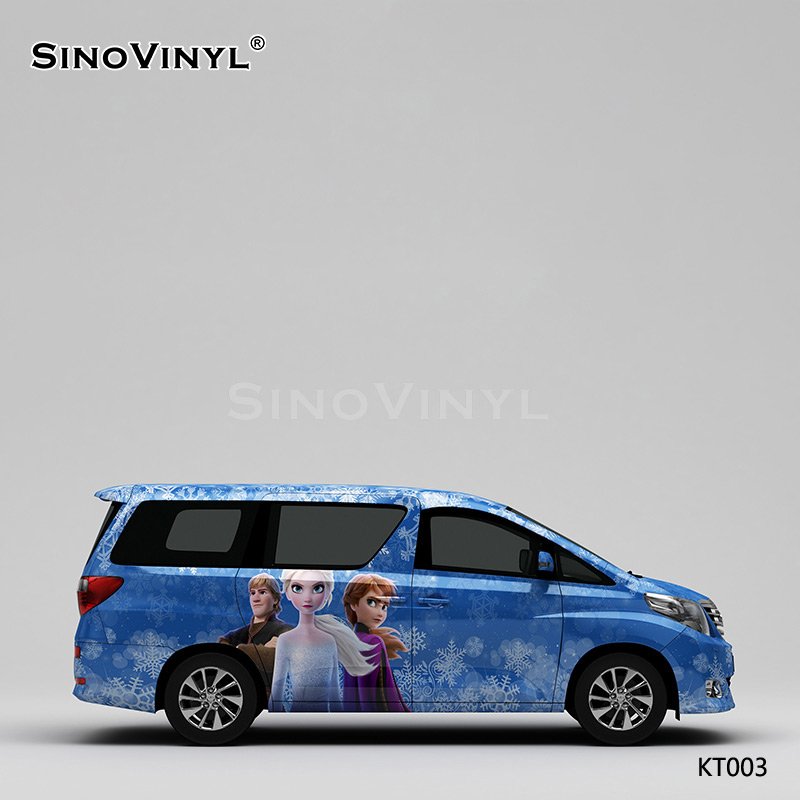 KT003 Frozen Pattern Car Film Printing Customization Sticker Vinyl