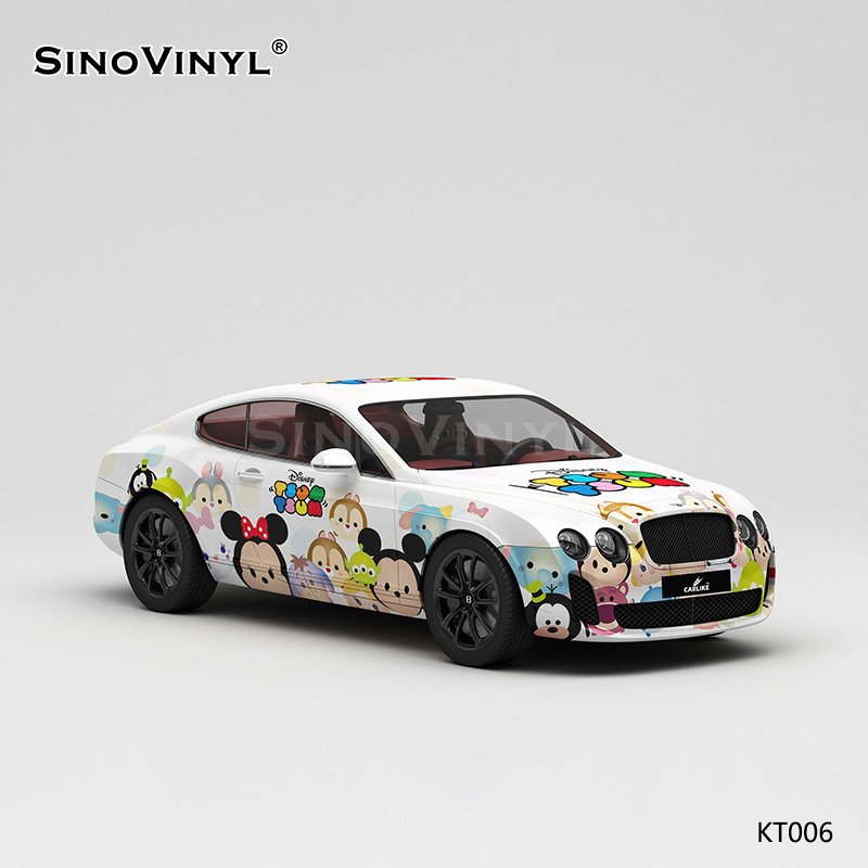 KT006 Cartoon Disney Pattern Self Adhesive Film Customized Vinyl Sticker Paper