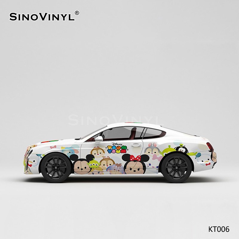 KT006 Cartoon Disney Pattern Self Adhesive Film Customized Vinyl Sticker Paper