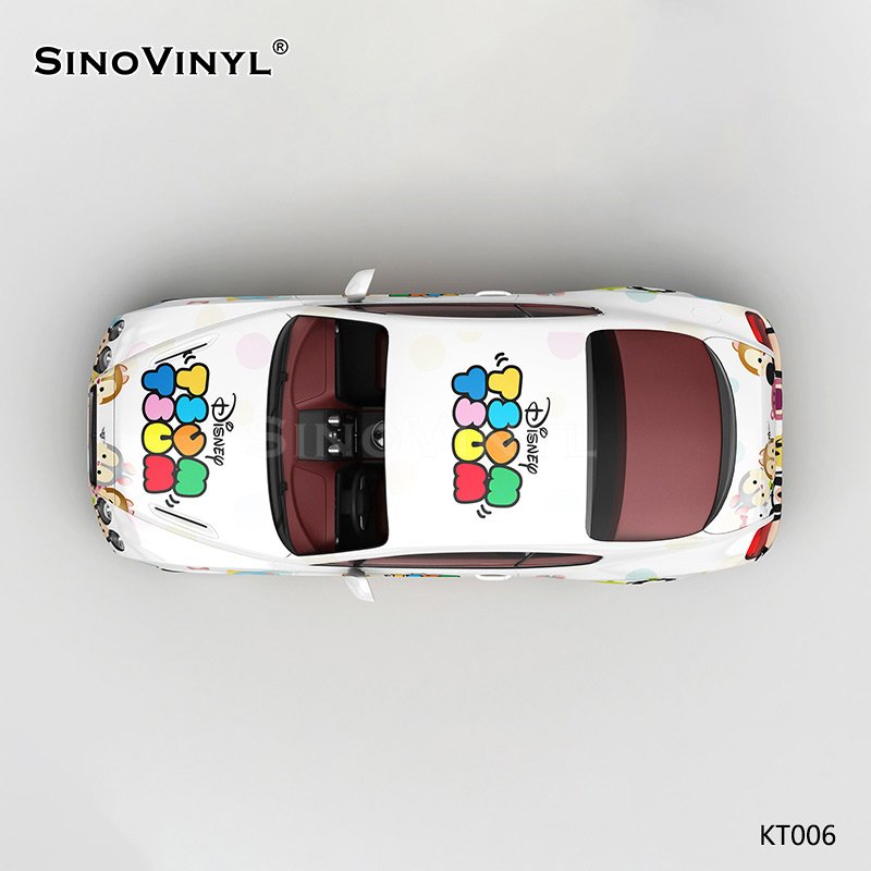 KT006 Cartoon Disney Pattern Self Adhesive Film Customized Vinyl Sticker Paper