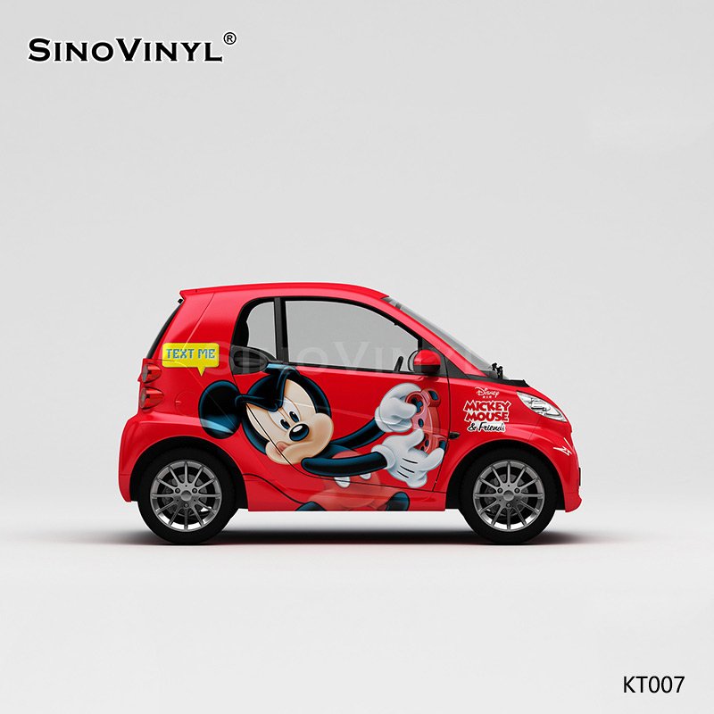 KT007 Mickey Donald Duck Cartoon Pattern Customized Car Sticker Design