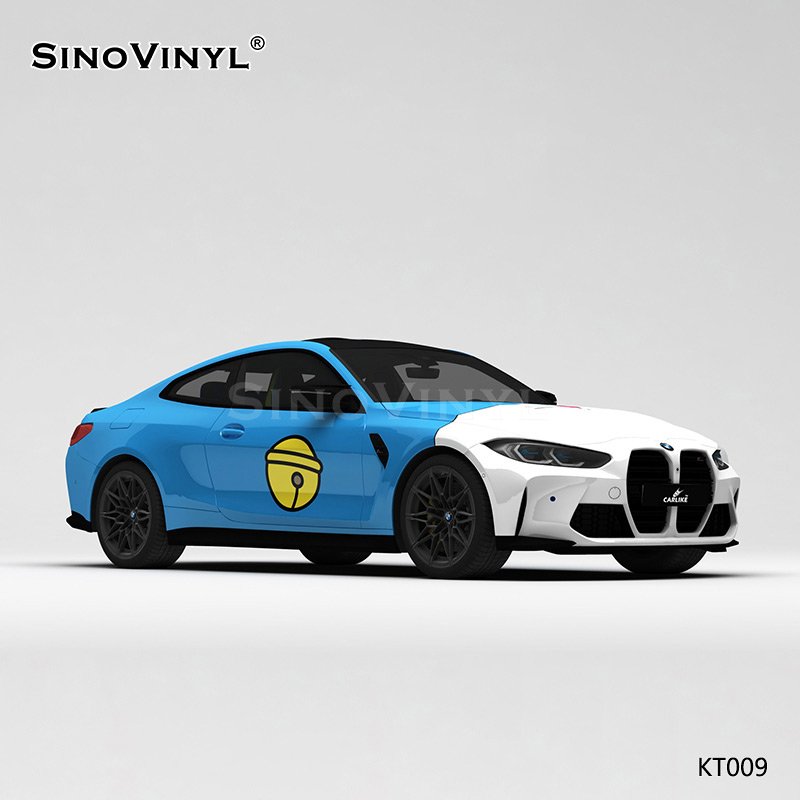 KT009 Jingle Cat Machine Cat Pattern Printing Customized Vehicle Wrap Vinyl