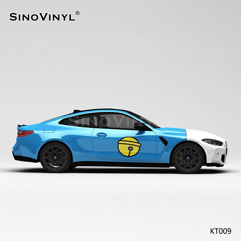 KT009 Jingle Cat Machine Cat Pattern Printing Customized Vehicle Wrap Vinyl