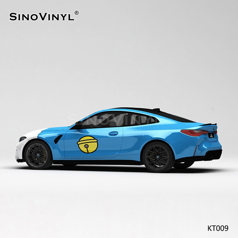 KT009 Jingle Cat Machine Cat Pattern Printing Customized Vehicle Wrap Vinyl