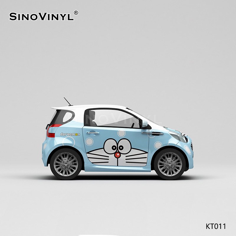 KT011 Doraemon Pattern Self Adhesive Printing Customized Car Wrap Vinyl Film