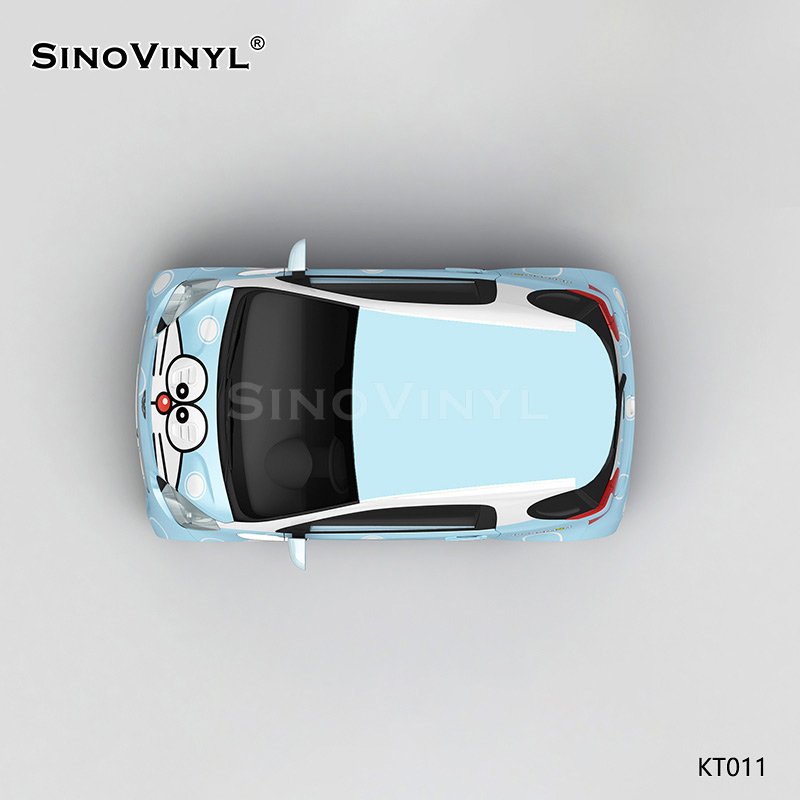 KT011 Doraemon Pattern Self Adhesive Printing Customized Car Wrap Vinyl Film