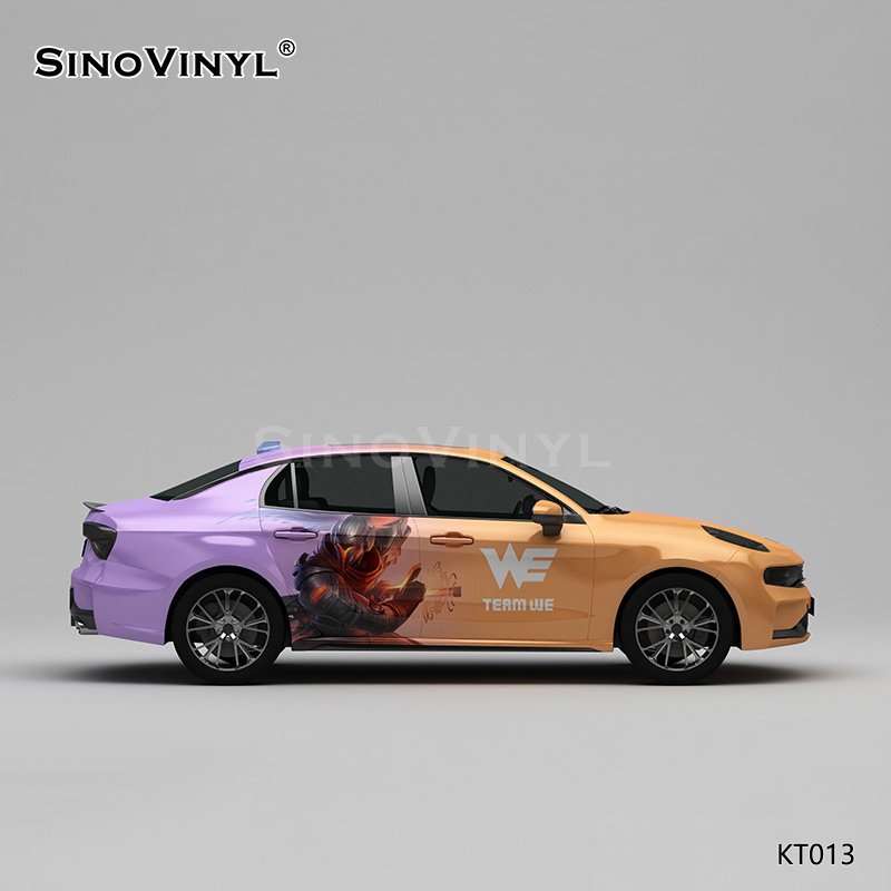 KT013 King Glory Gradient Pattern Self Adhesive Customized Car Body Wrapping