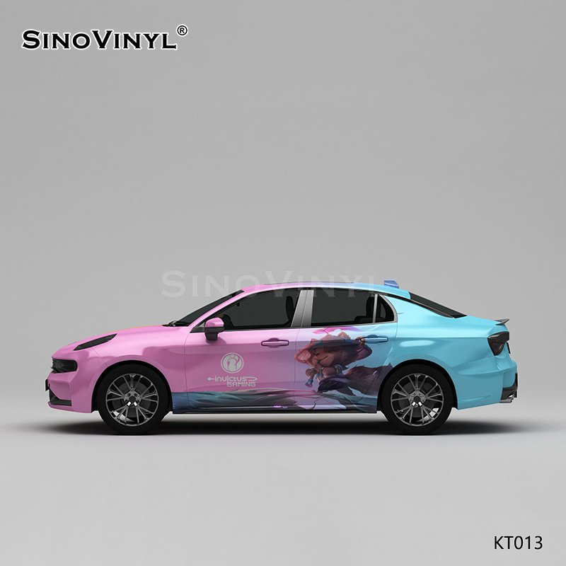 KT013 King Glory Gradient Pattern Self Adhesive Customized Car Body Wrapping