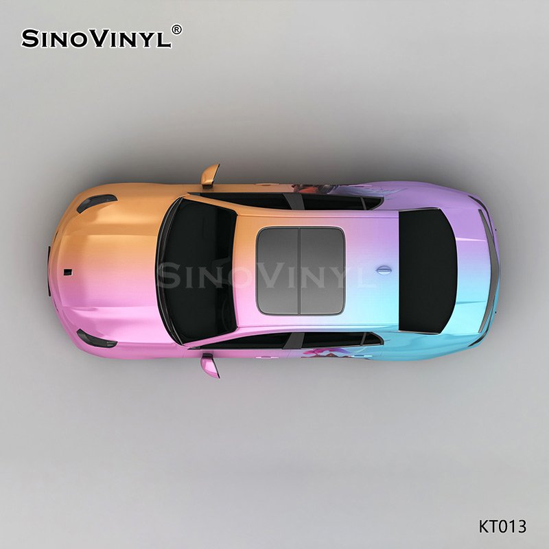KT013 King Glory Gradient Pattern Self Adhesive Customized Car Body Wrapping