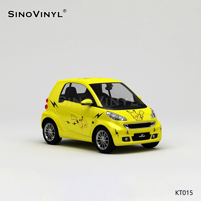 KT015 Pikachu Pattern Customized Spray Painting PVC Self Adhesive Film