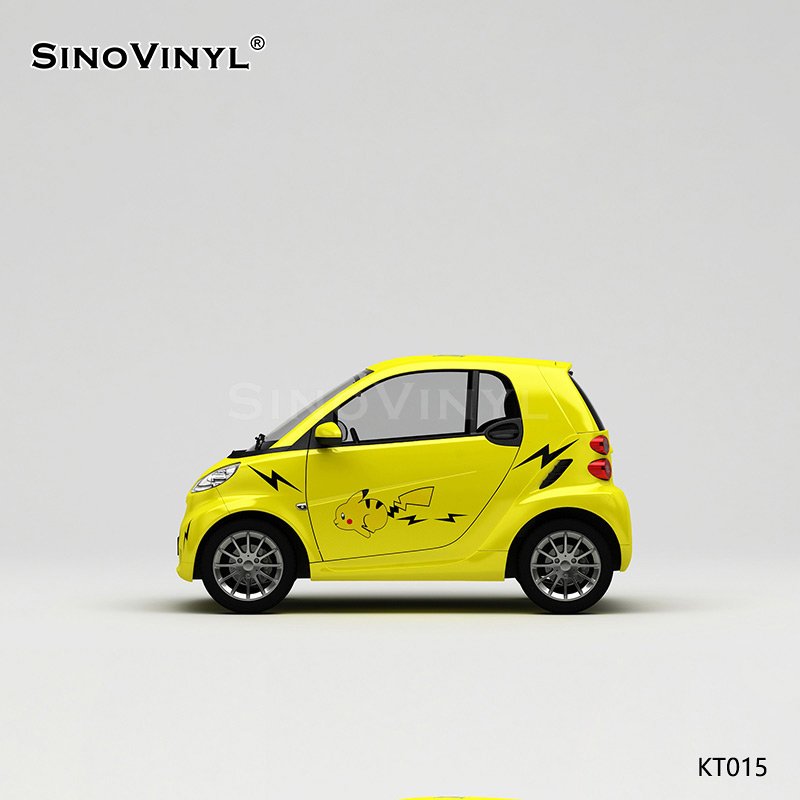 KT015 Pikachu Pattern Customized Spray Painting PVC Self Adhesive Film