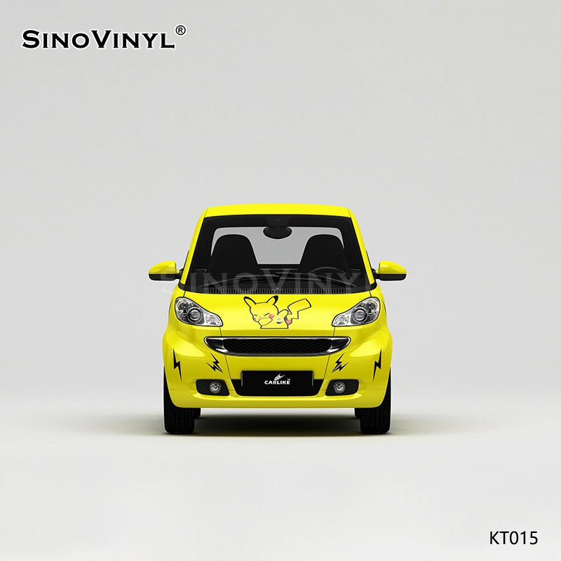 KT015 Pikachu Pattern Customized Spray Painting PVC Self Adhesive Film