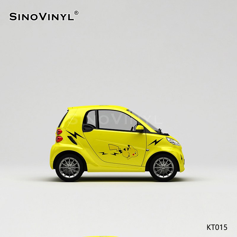 KT015 Pikachu Pattern Customized Spray Painting PVC Self Adhesive Film