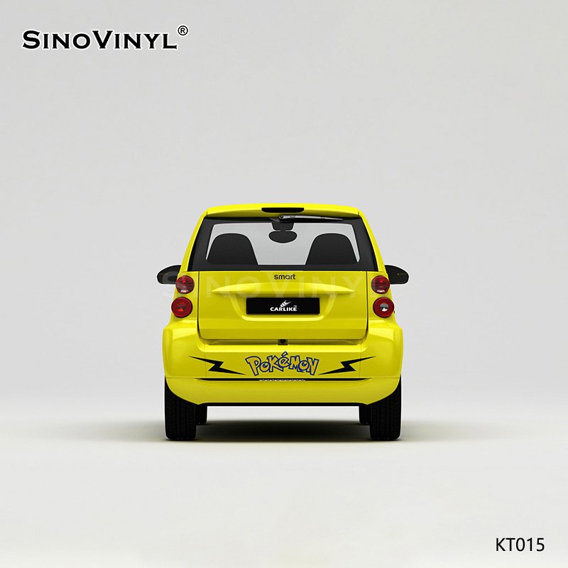 KT015 Pikachu Pattern Customized Spray Painting PVC Self Adhesive Film