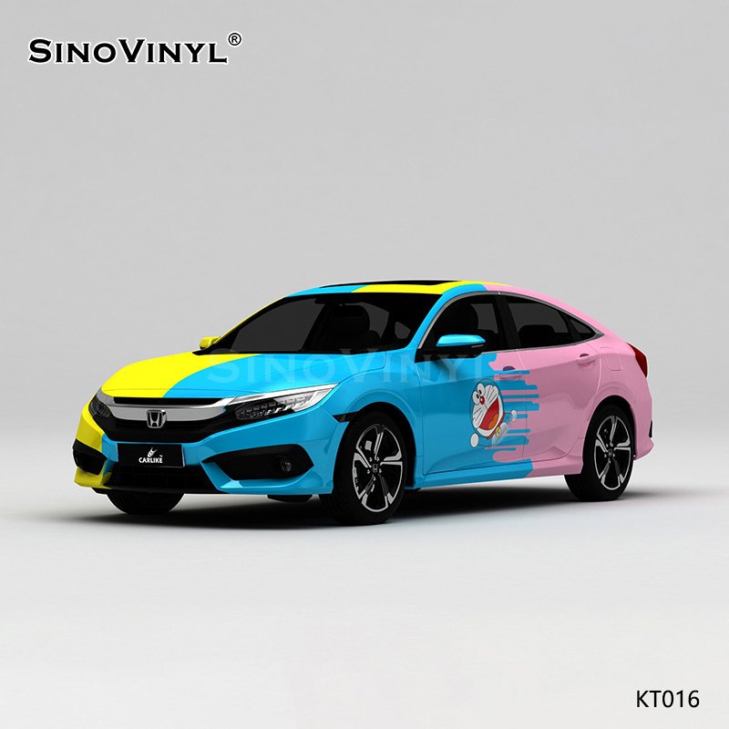 KT016 Robot Cat Spongebob Rolling Film Customized Wrapping Vinyl Cars