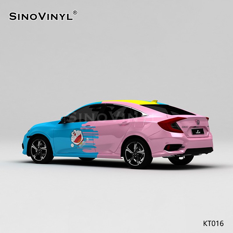 KT016 Robot Cat Spongebob Rolling Film Customized Wrapping Vinyl Cars