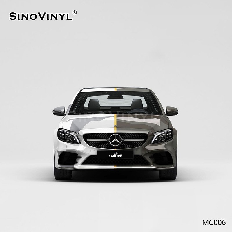 MC006 Black and White Camouflage Printing Car Wrap