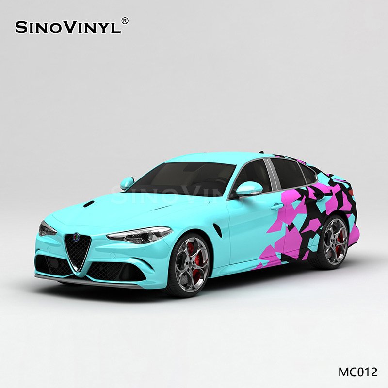 MC012 Green Red Black Grid Pattern PVC Film Printing Customized Vinyl Roll