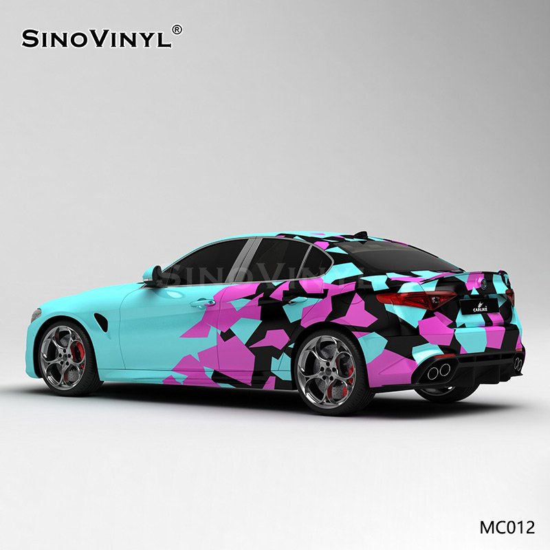 MC012 Green Red Black Grid Pattern PVC Film Printing Customized Vinyl Roll