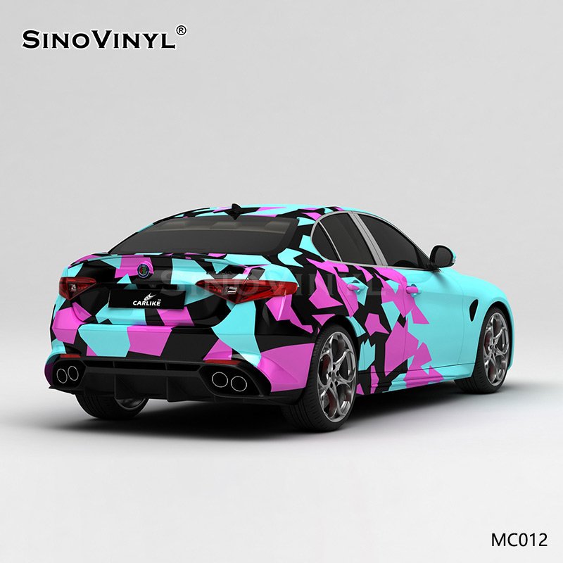 MC012 Green Red Black Grid Pattern PVC Film Printing Customized Vinyl Roll