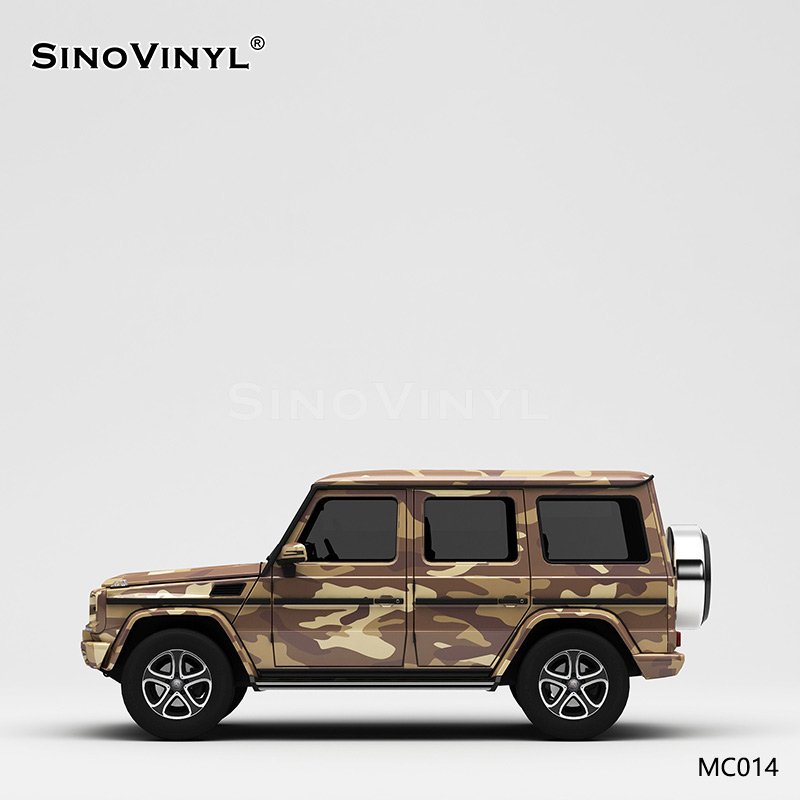 MC014 Brown Camouflage Vinyl Roll Printing Customized Car Wrapping Film