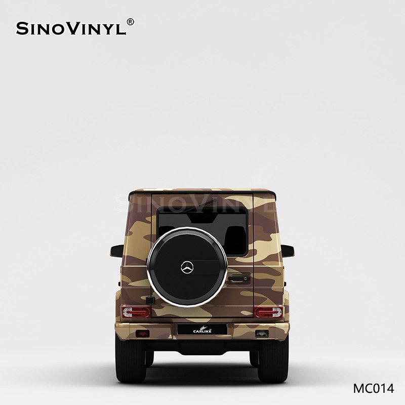 MC014 Brown Camouflage Vinyl Roll Printing Customized Car Wrapping Film