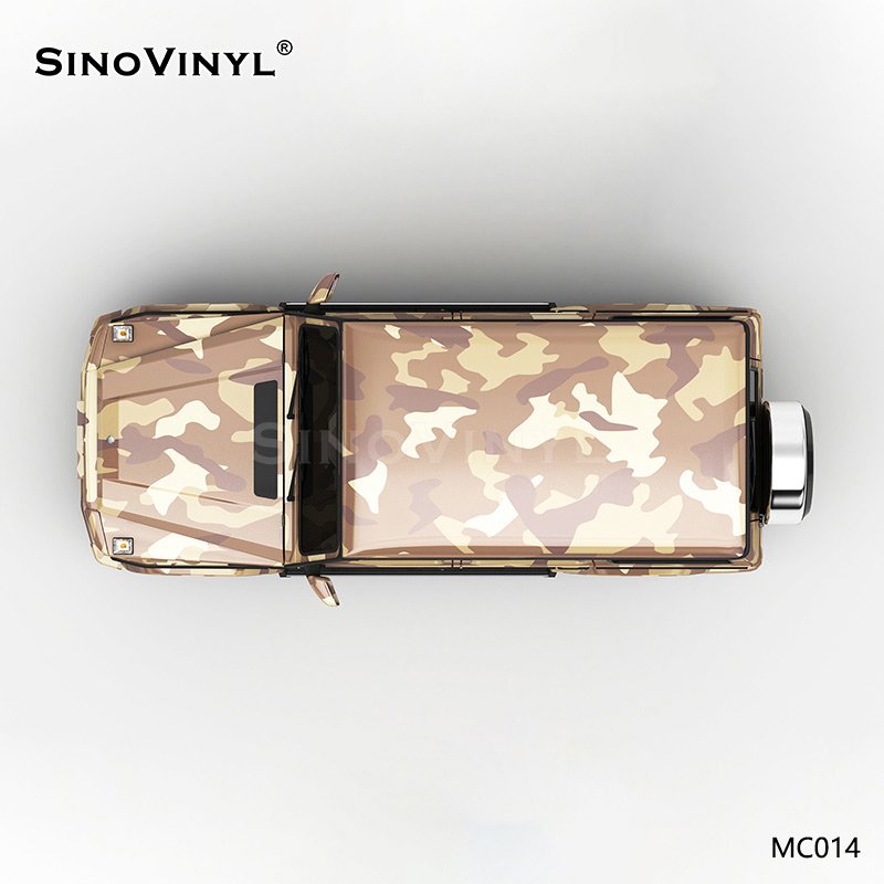 MC014 Brown Camouflage Vinyl Roll Printing Customized Car Wrapping Film