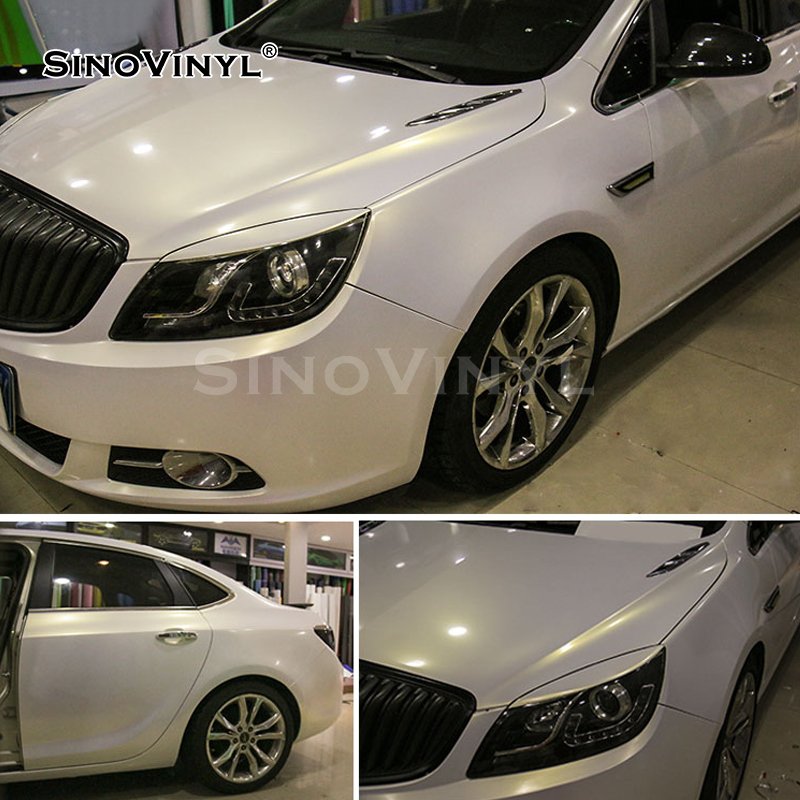 Self Adhesive Matte White Discoloration Air Bubble Free Car Wrap Vinyl Film