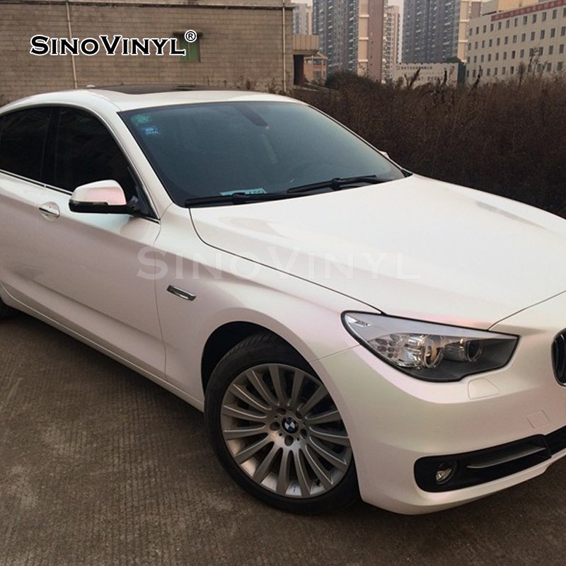 Self Adhesive Matte White Discoloration Air Bubble Free Car Wrap Vinyl Film