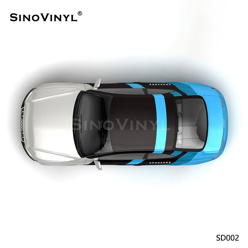 SD002 Pattern Audi S Track PVC Film Printing Customized Car Vinyl Wrap Sticker