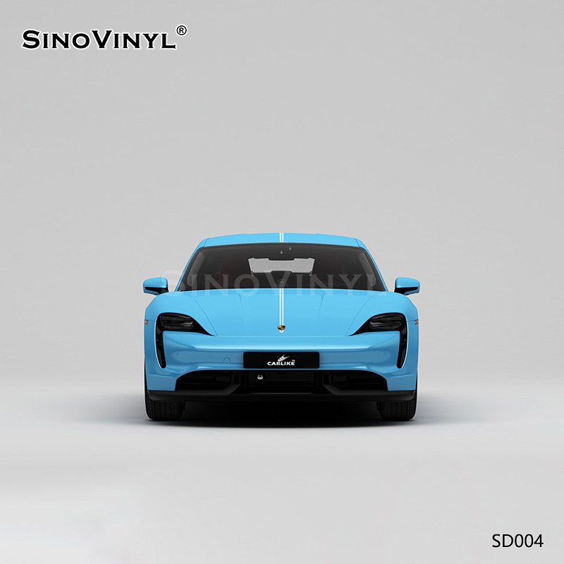 SD004 Blue Custom Gulf Oil Raceway Self Adhesive Film Premium Car Wrap