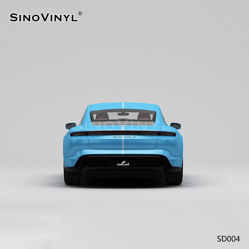 SD004 Blue Custom Gulf Oil Raceway Self Adhesive Film Premium Car Wrap