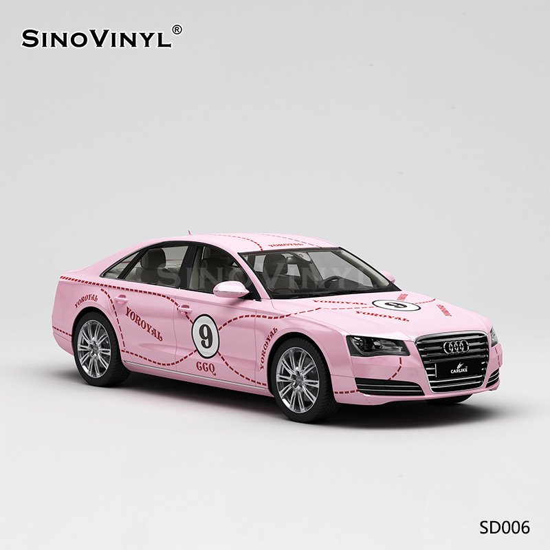 SD006 Pink Pig Painting Car Stickers Vinyl Printing Customized Wholesale Vinyl