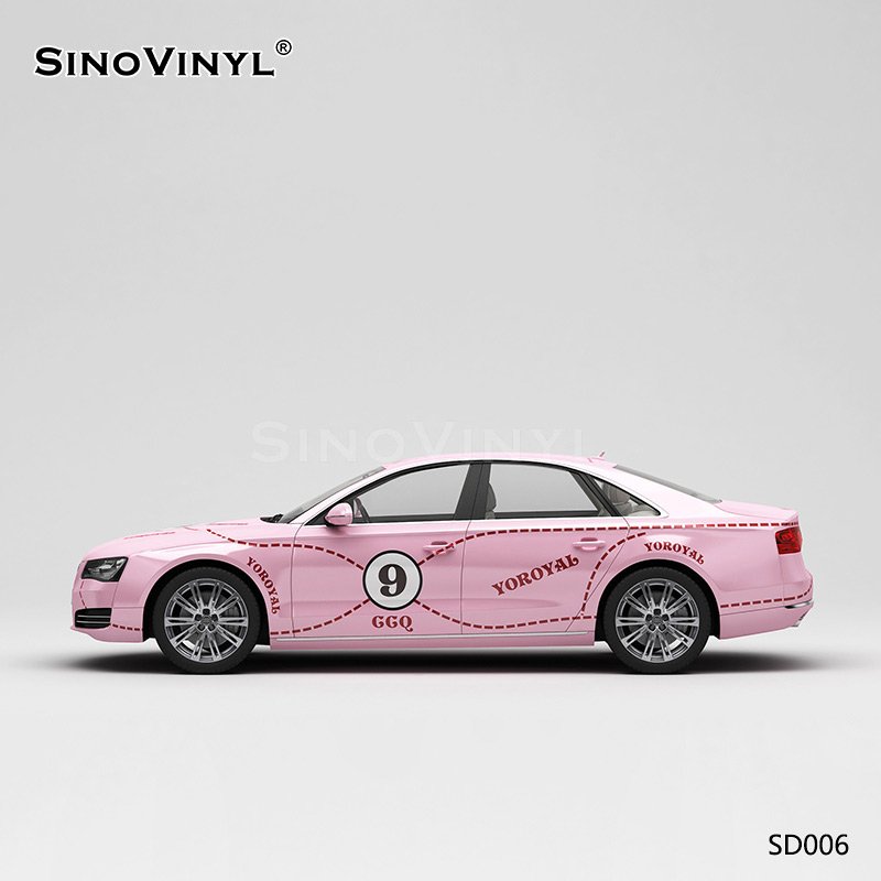 SD006 Pink Pig Painting Car Stickers Vinyl Printing Customized Wholesale Vinyl