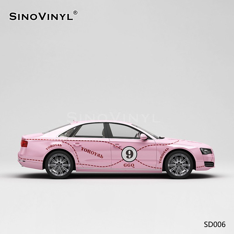 SD006 Pink Pig Painting Car Stickers Vinyl Printing Customized Wholesale Vinyl