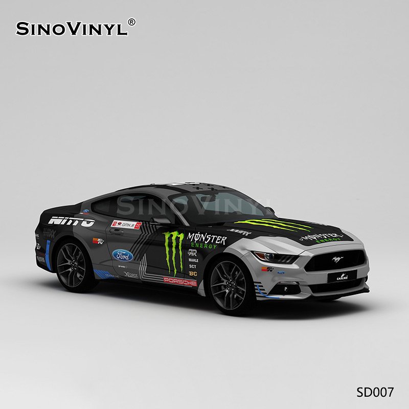 SD007 Ghost Claw Track Painting PVC Vinyl Roll Customized Auto Sticker