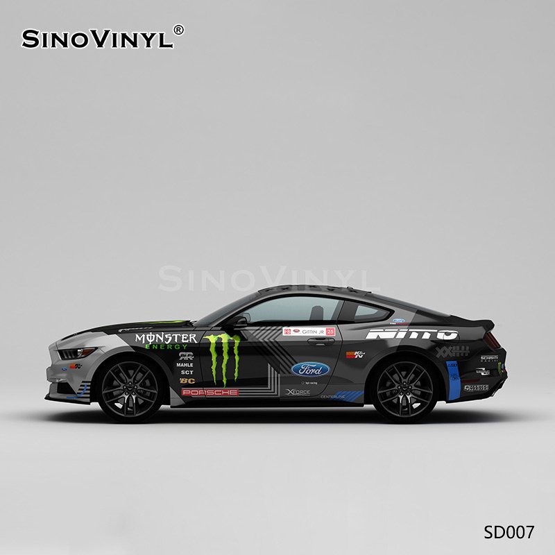 SD007 Ghost Claw Track Painting PVC Vinyl Roll Customized Auto Sticker