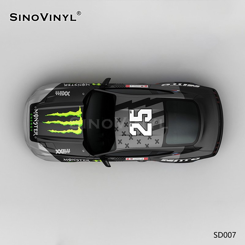 SD007 Ghost Claw Track Painting PVC Vinyl Roll Customized Auto Sticker