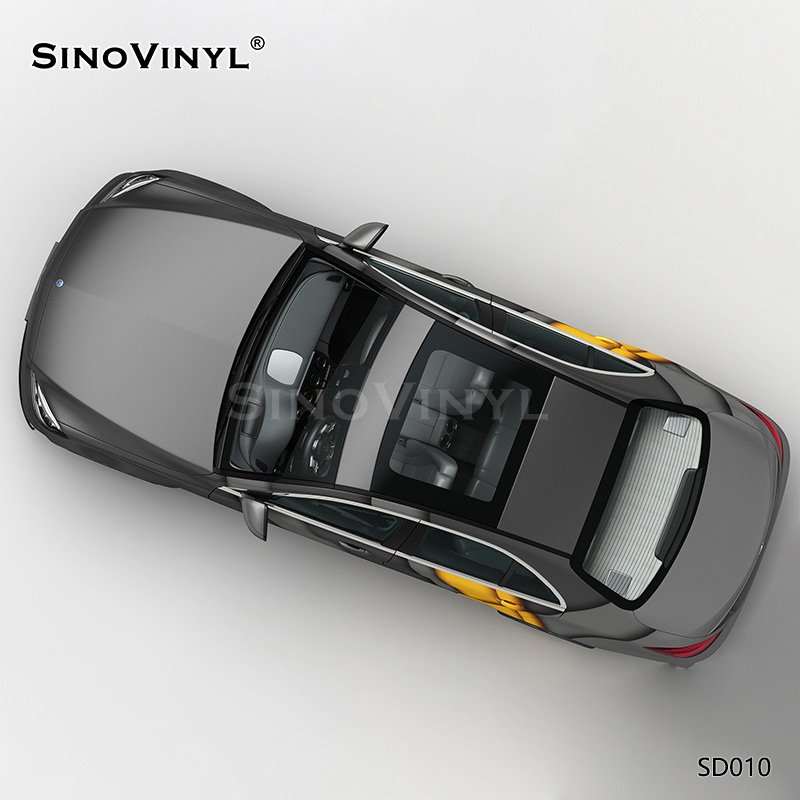 SD010 Black Orange Simple Ribbon Wholesale Vinyl Vehicle Wrap Sticker