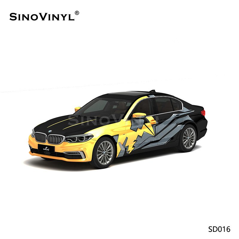 SD016 Painted Combat Camouflages Vinyl Wholesale Car Color Changing Sticker