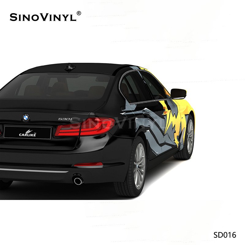 SD016 Painted Combat Camouflages Vinyl Wholesale Car Color Changing Sticker