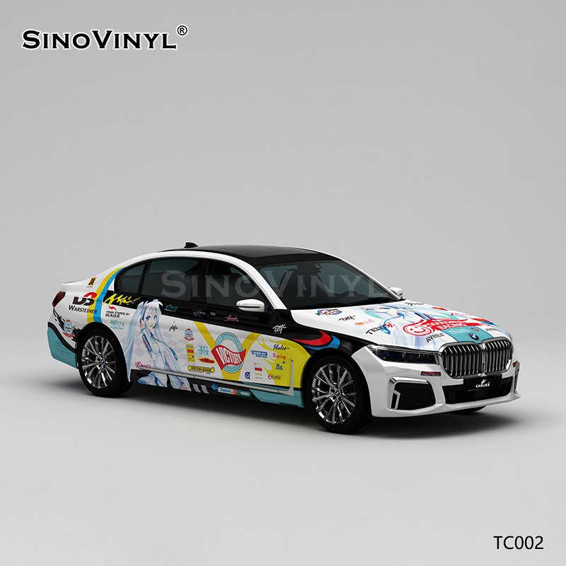 TC002 Hatsune Miku Cartoon Printing Customized Self Adhesive PVC Sheet