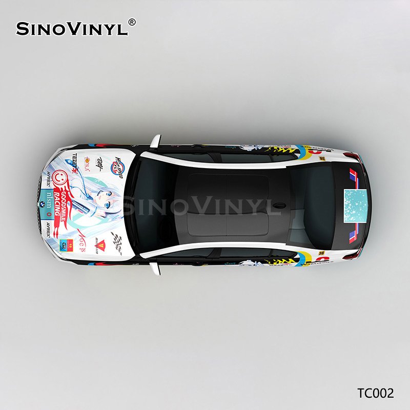 TC002 Hatsune Miku Cartoon Printing Customized Self Adhesive PVC Sheet