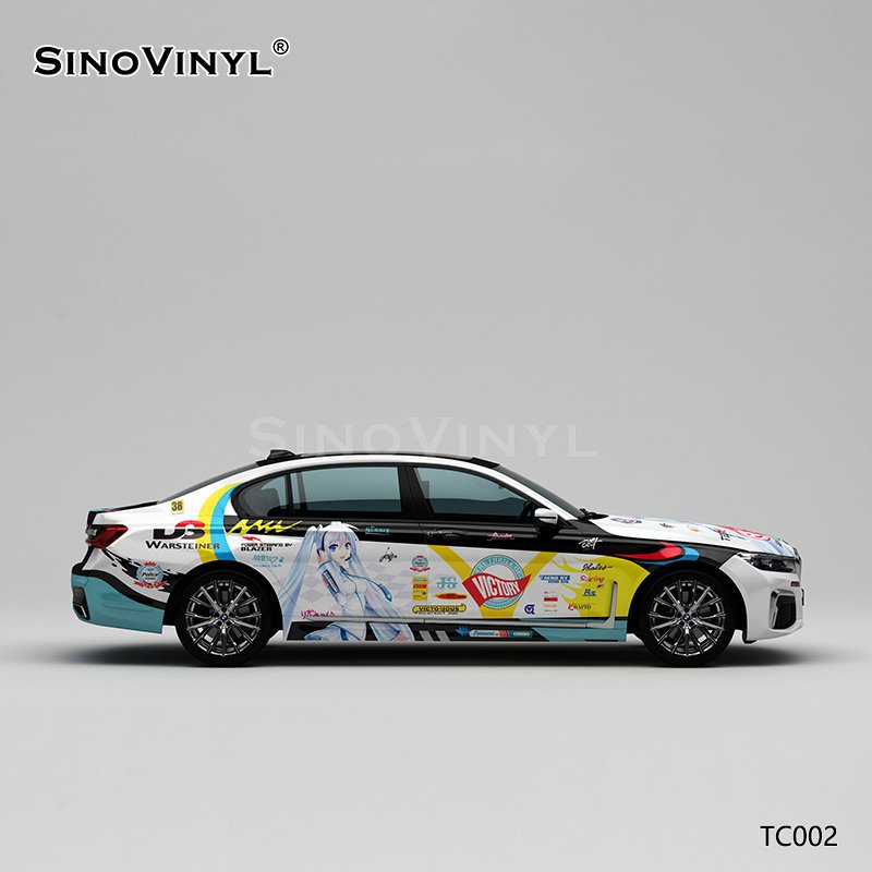 TC002 Hatsune Miku Cartoon Printing Customized Self Adhesive PVC Sheet