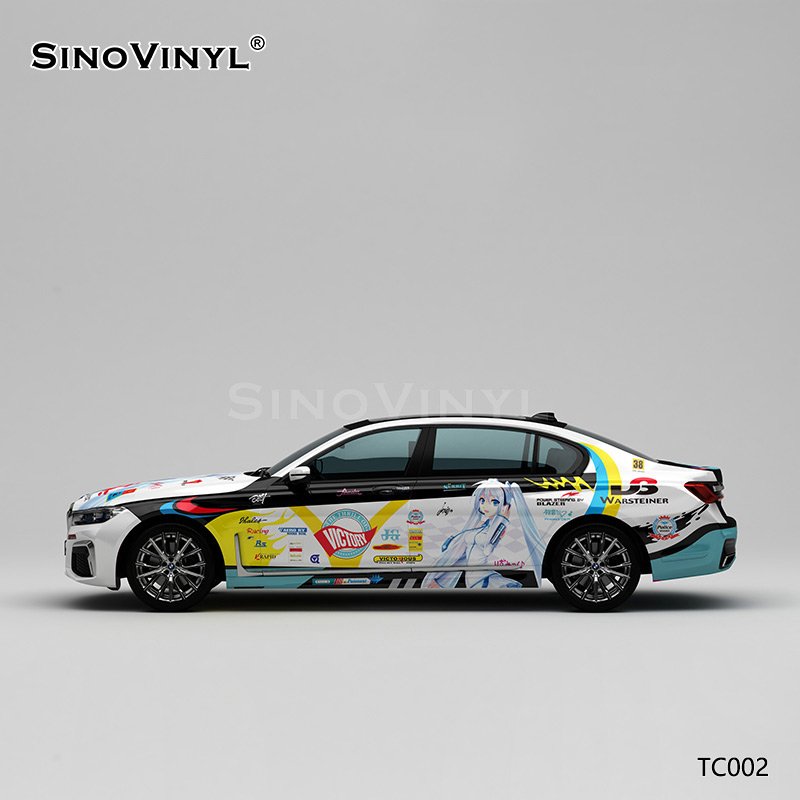 TC002 Hatsune Miku Cartoon Printing Customized Self Adhesive PVC Sheet