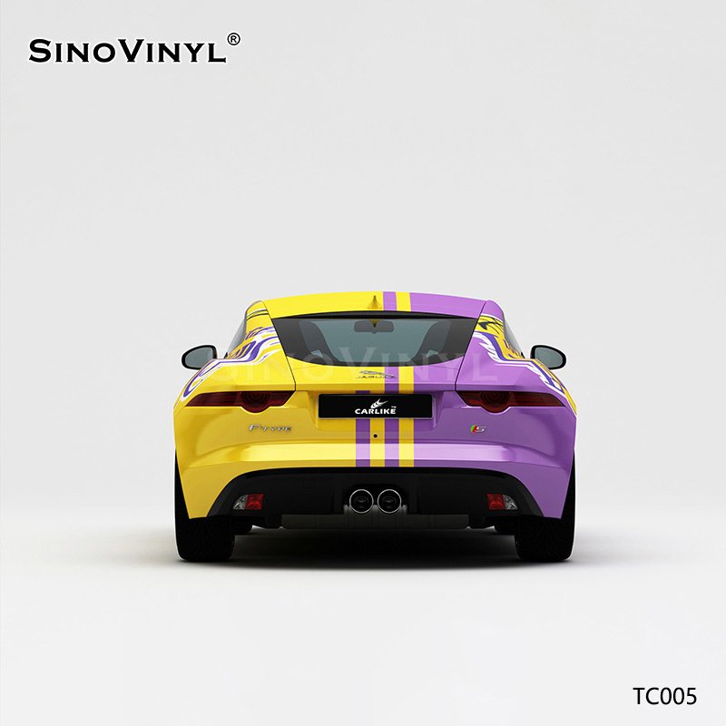 TC005 Yellow-purple Kobe Commemorative Livery Car Stickers Full Body
