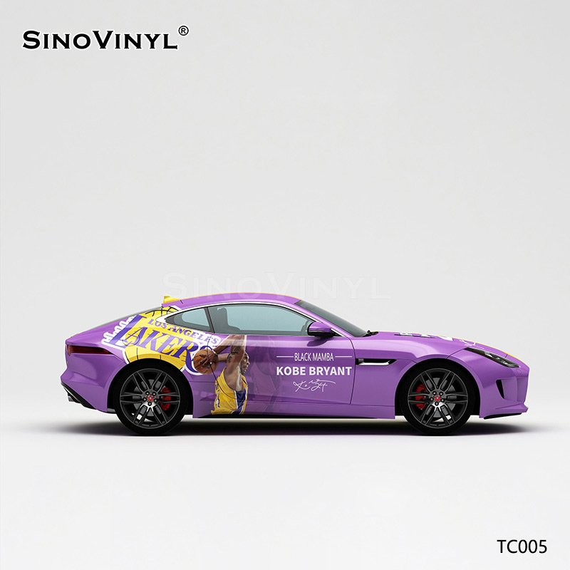 TC005 Yellow-purple Kobe Commemorative Livery Car Stickers Full Body