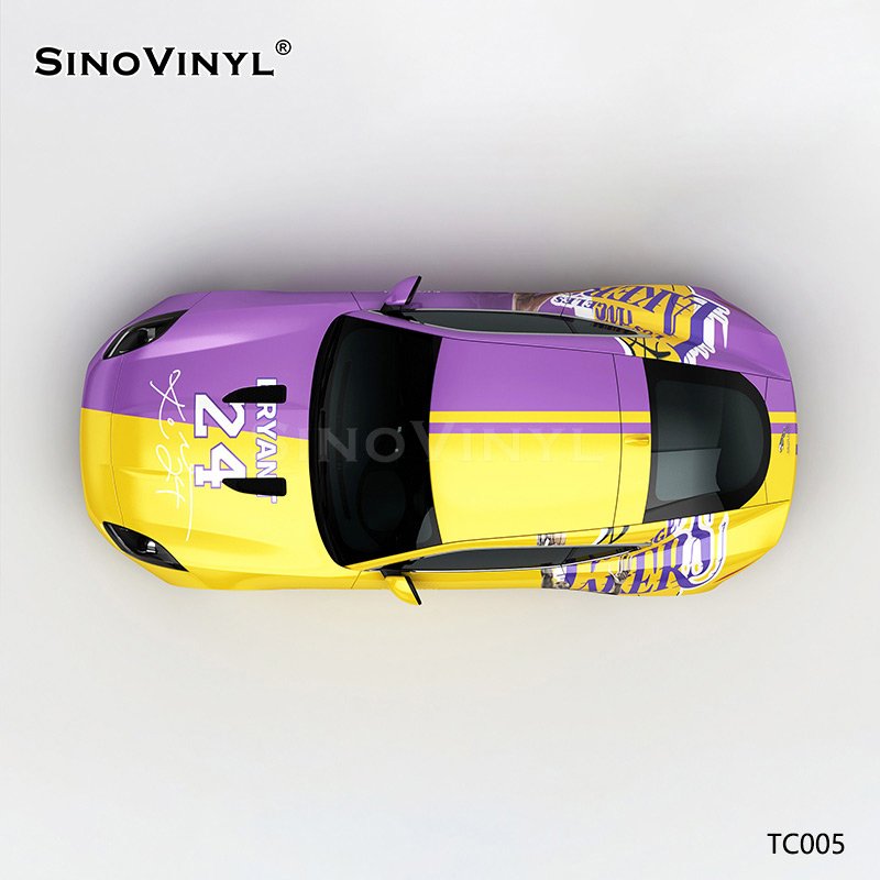 TC005 Yellow-purple Kobe Commemorative Livery Car Stickers Full Body