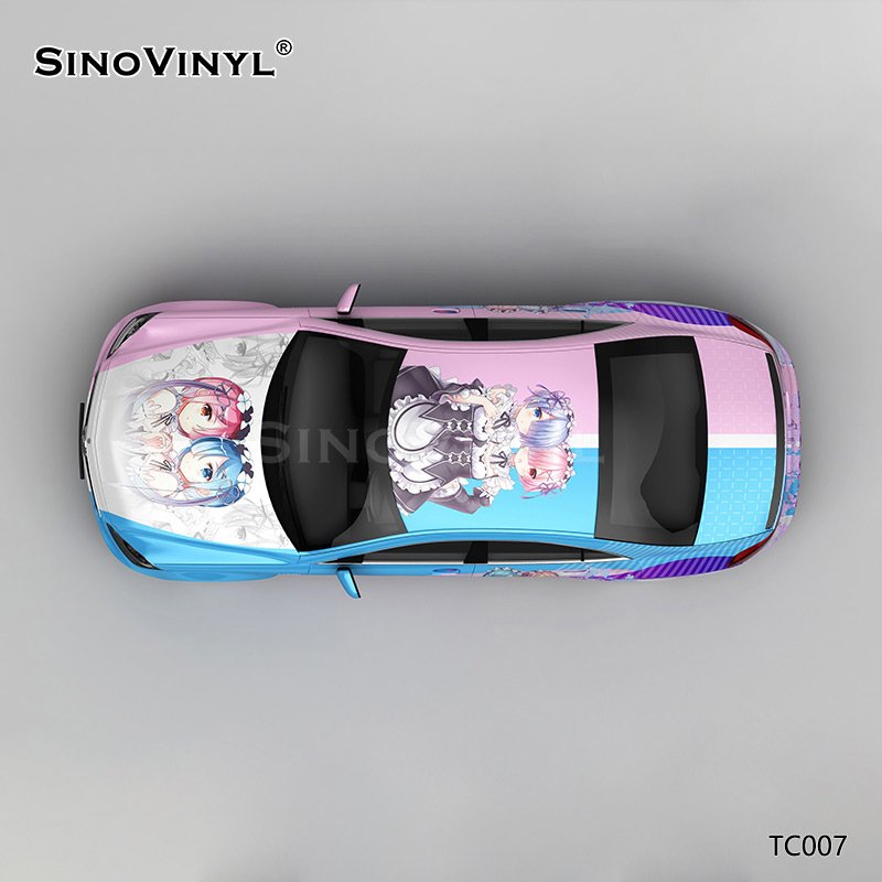 TC007 Rem Cartoon Livery Self Adhesive PVC Film Printable Car Wrap Vinyl